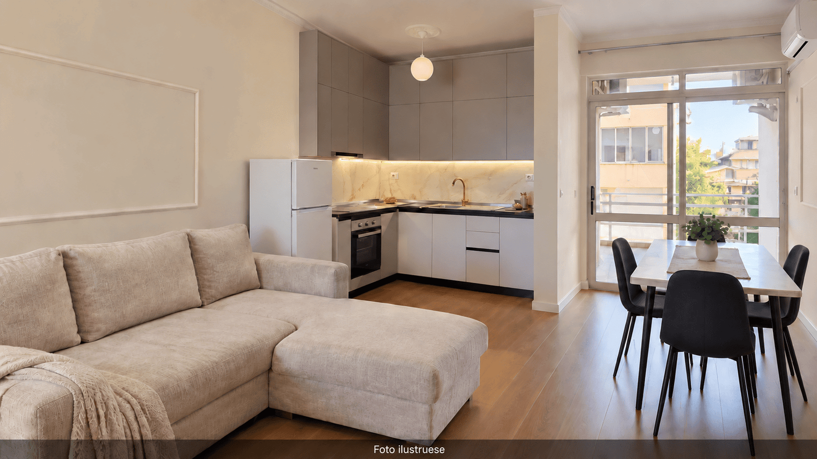 1+1 apartment for rent in Plazh Market, Durrës
