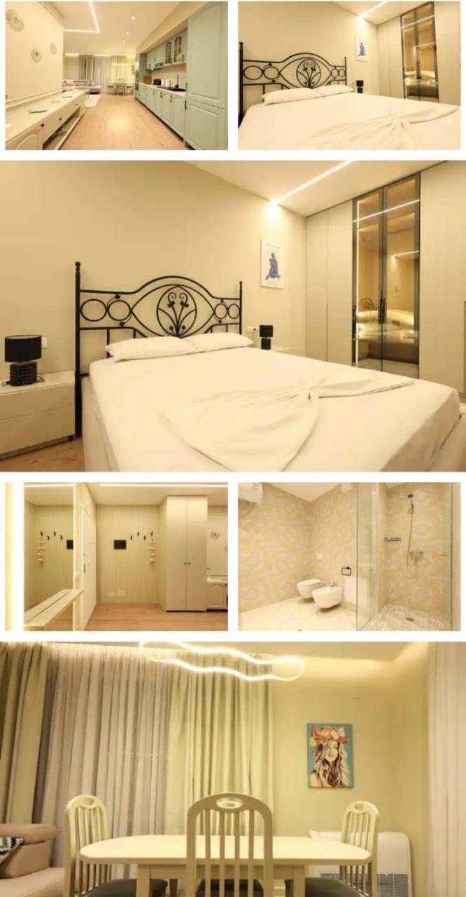 1+1 apartment for rent on the 16th floor of Rajfi Building on Taulantia Boulevard, Durrës