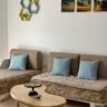 1+1 apartment for rent on the 4th floor near Hotel Germania in Durrës, with elevator access.