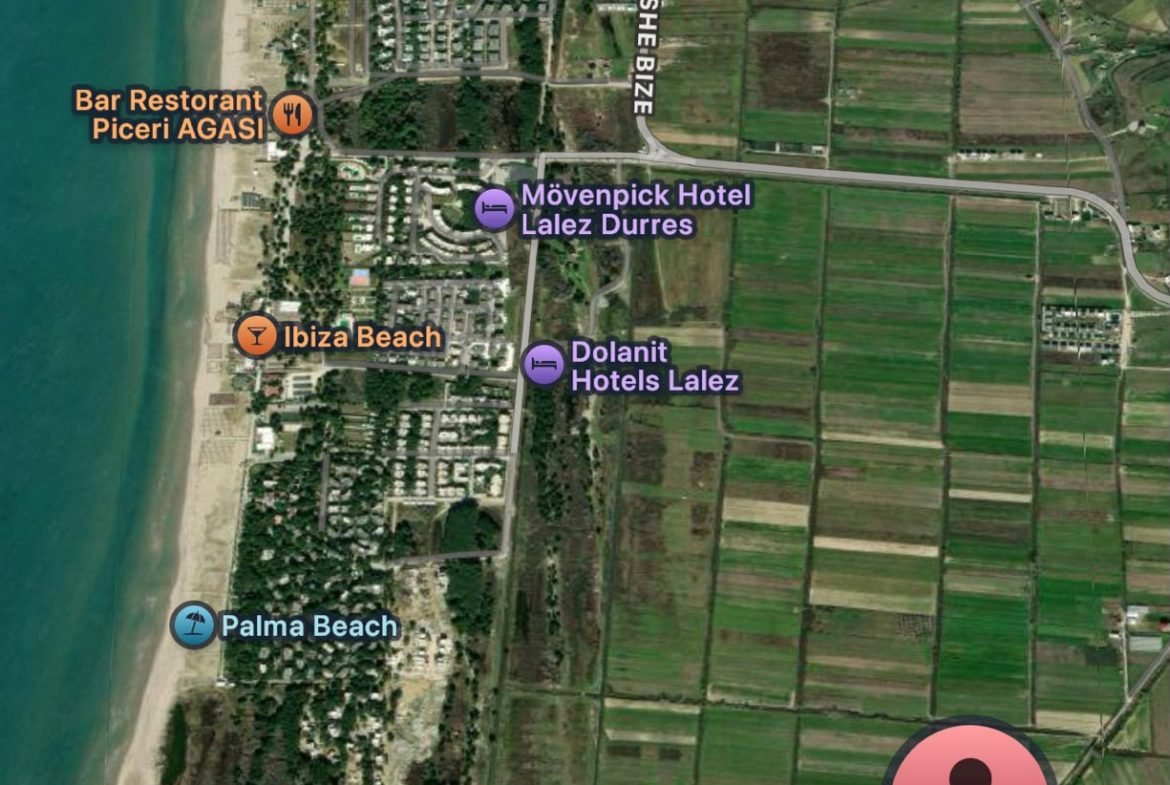 6,700 m² land for sale in Gjiri i Lalëzit