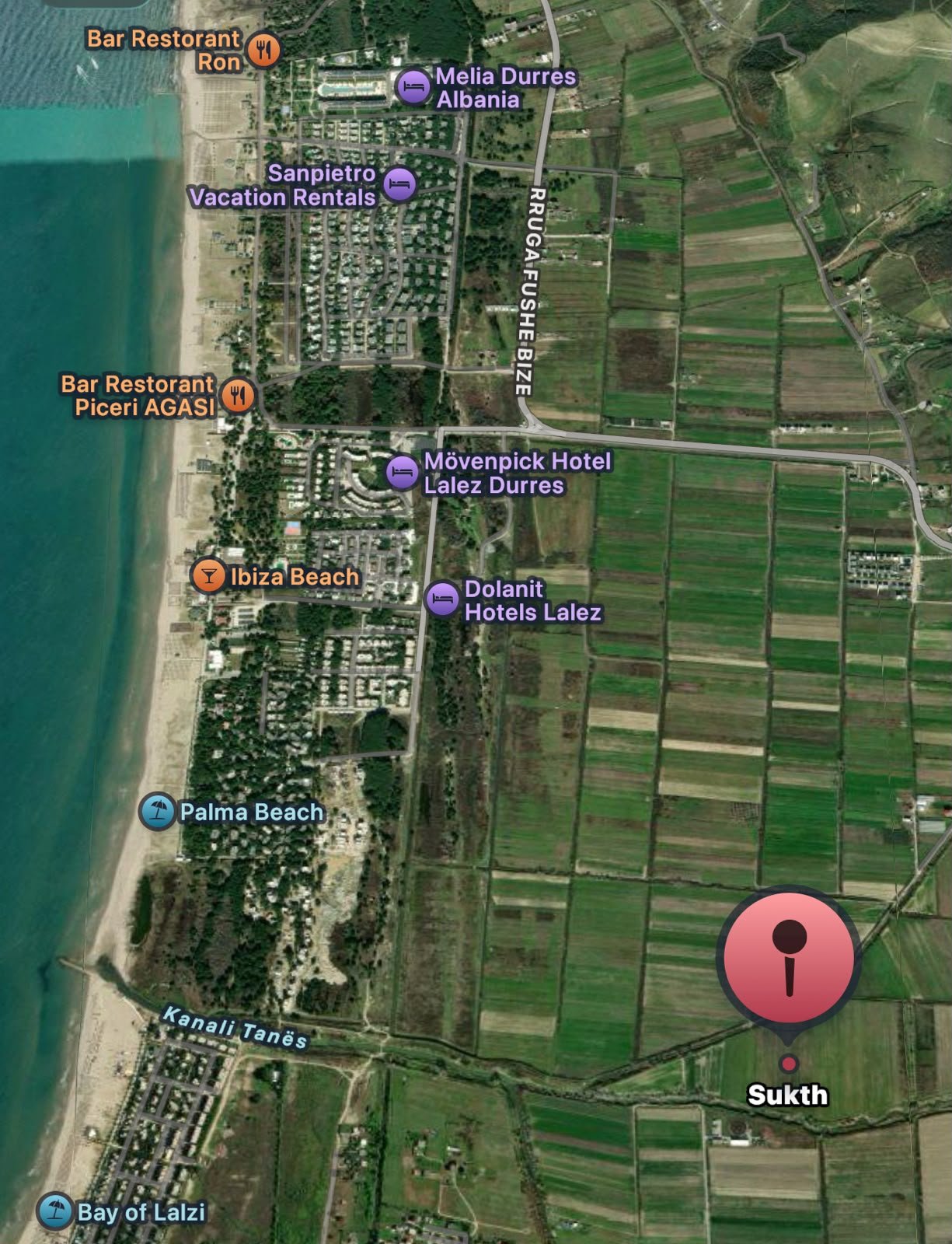 6,700 m² land for sale in Gjiri i Lalëzit
